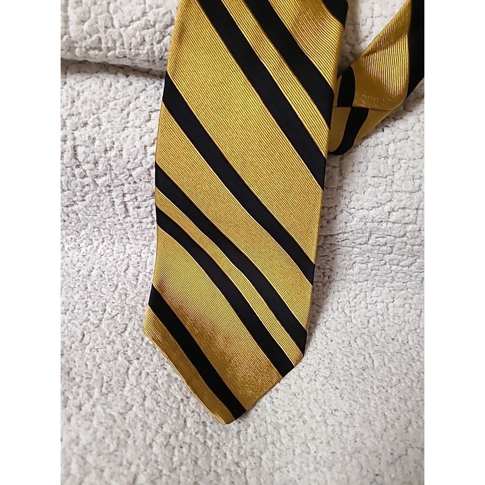 Colosseo Di Roma Men's Necktie VINTAGE  4 1/2 wide, 56" Striped Hand Made Italy